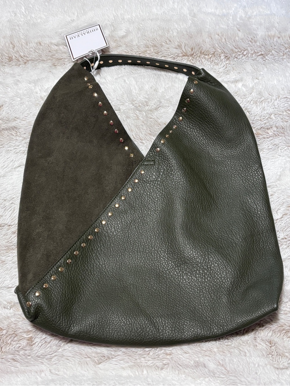 Shiraleah Chicago Two-Tone Olive Ryker Hobo NWT